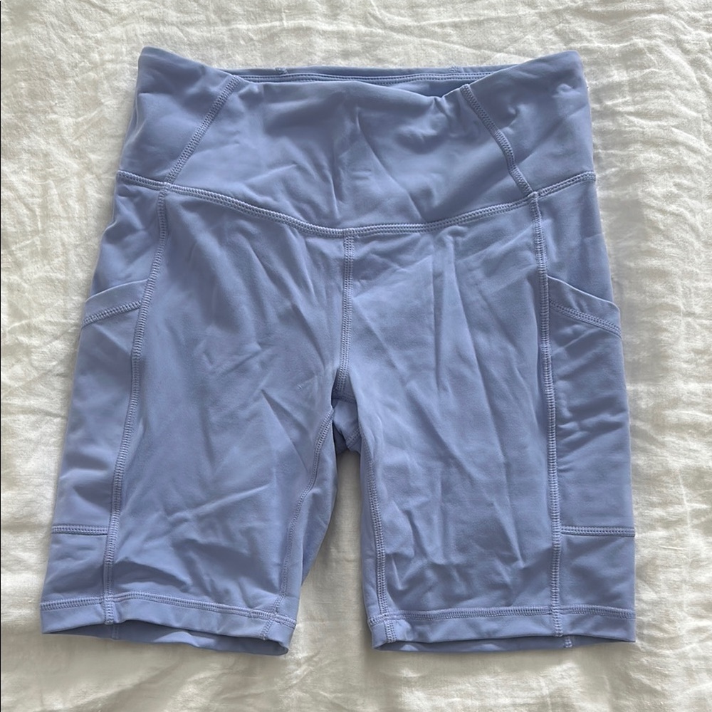 PrAna Electa Light Blue Athletic Shorts